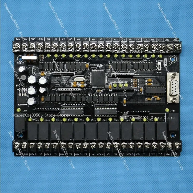 PLC industrial control board 30MR30MT online download monitoring text power-off keep