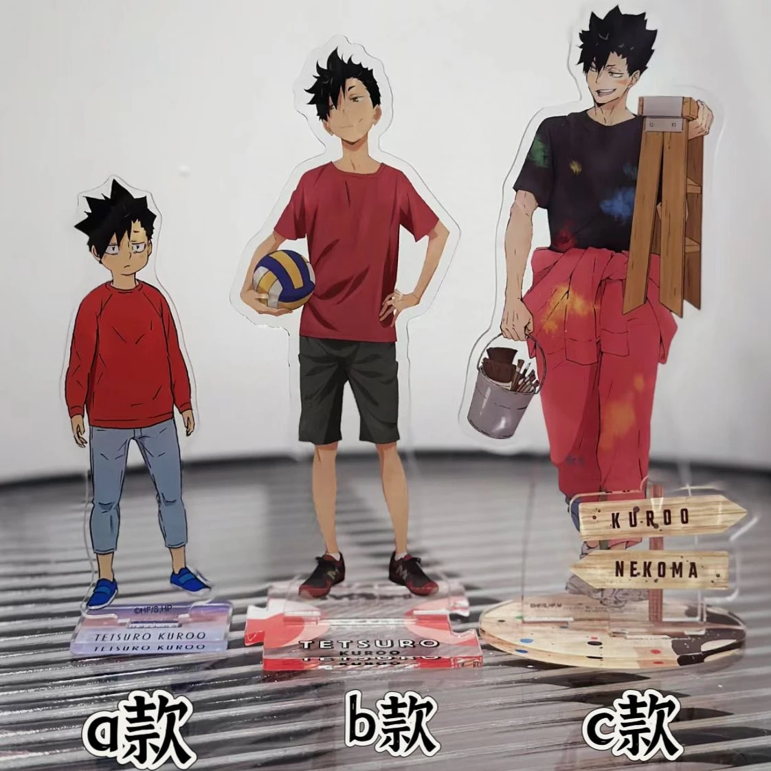 ¡Haikyuu Anime! Tetsurou Kuroo Cosplay acrílico precioso letrero de pie creatividad adorno de escritorio graduación regalo de Navidad Presell