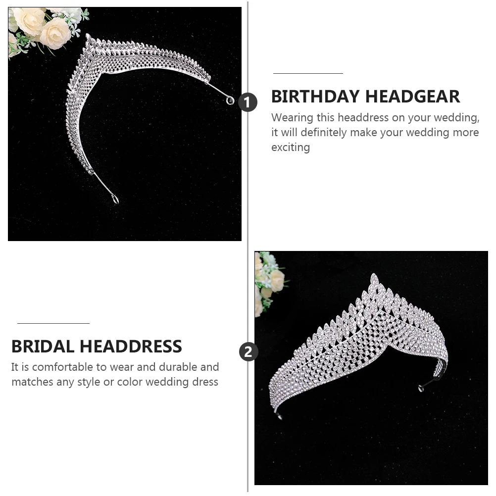 

Crown Alloy New Style Head Decor Crown Headdress Bridal Accessories Wedding Headb Hair Decor Bridal Headdress New Style