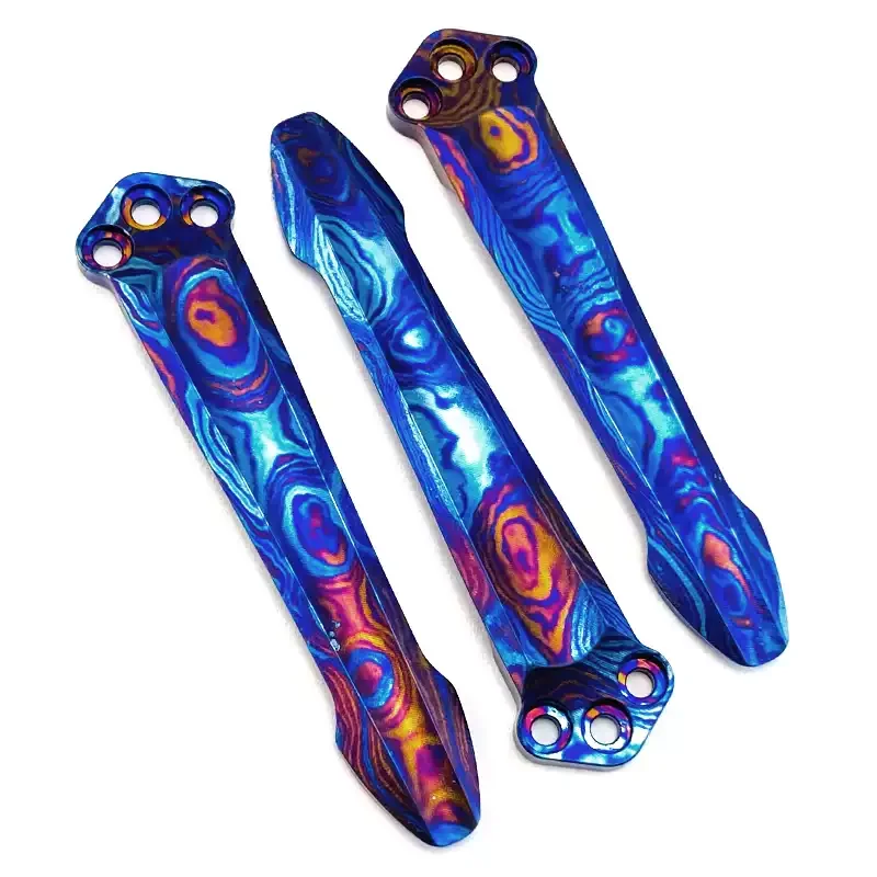 Timascus Deep Carry Pocket Clip for Benchmade Griptilian 551 Bugout 940 and Emerson CQC with 3 Titanium Screws