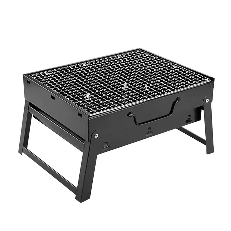 

Portable Stainless Steel Mini Charcoal BBQ Grill Tool Kit for Outdoor Cooking Camping Picnic Beach Tailgating Barbecue