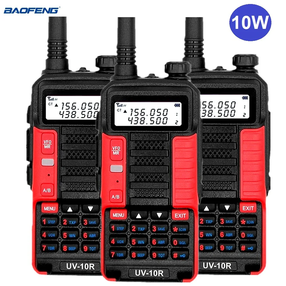 

Baofeng UV-10R 10W Walkie Talkie Radio Amateur hf Transceiver Dual Band Ham Radio Stations Scanner UV10R for Hunting Long Range