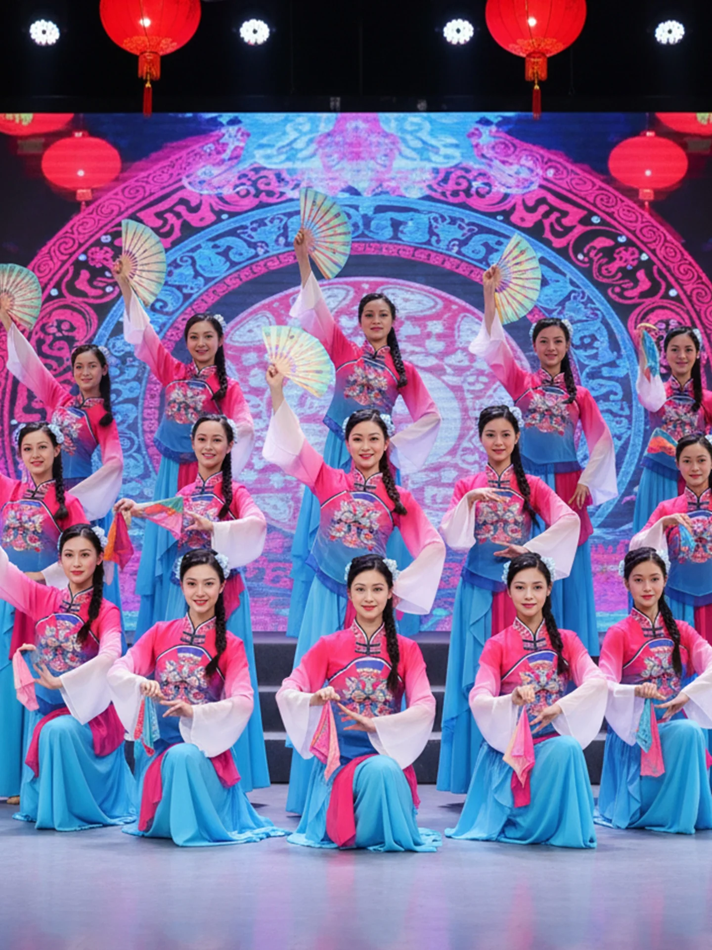 

New 2026 Northeast Jiaozhou Yangge Dance Costume Women's Classical Dance Performance Festive Outfit Traditional Ethnic Stage ...