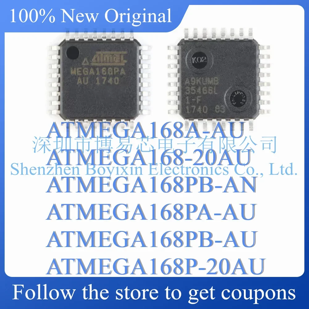 NEW ATMEGA168A-AU ATMEGA168-20AU ATMEGA168PB-AN ATMEGA168PA-AU ATMEGA168PB-AU ATMEGA168P-20AU