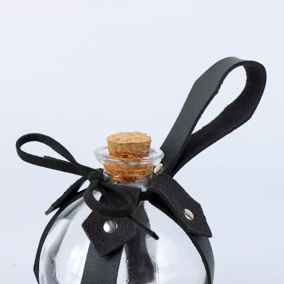 MEISH Lot De 2 Bouteilles De Potion Magiques En Verre - 250 Ml - Accessoire Halloween, Cosplay Et Jeux De Rôle Médiévaux