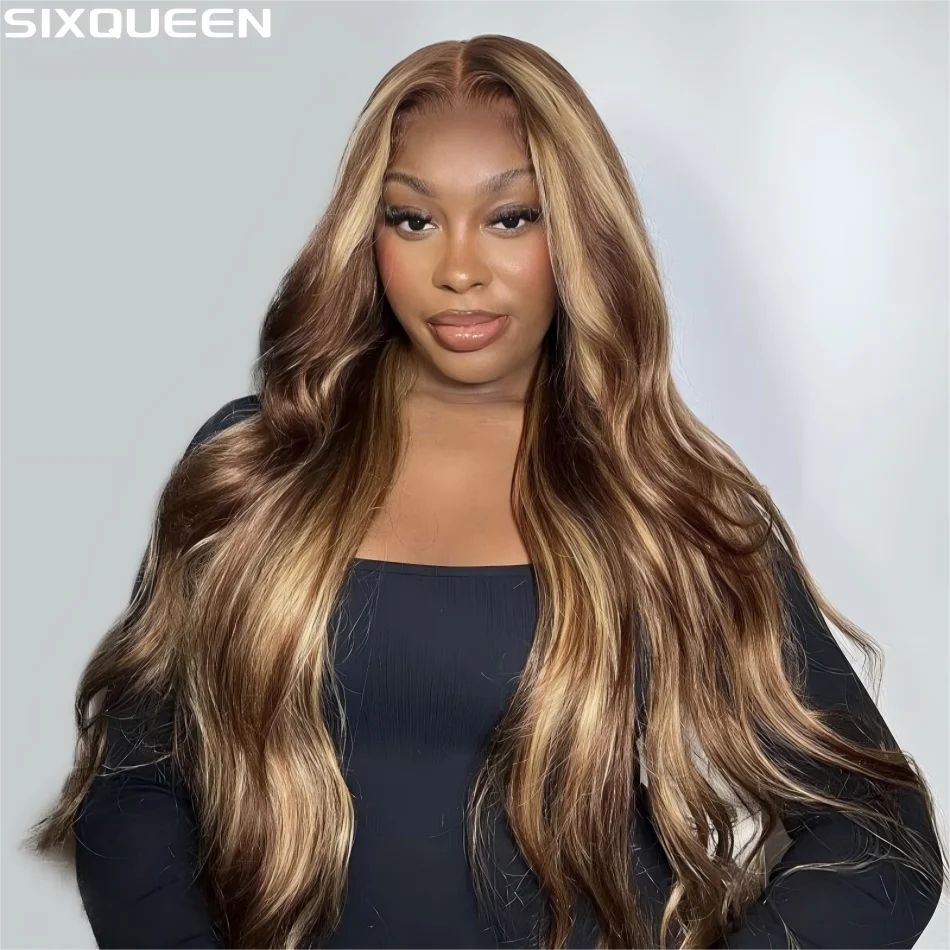 الجسم موجة خصلات الشعر المستعار الإنسان 13X6 Hd الدانتيل الباروكات الأمامية العسل شقراء تسليط الضوء على شعر مستعار شعر الإنسان الدانتيل الجبهة الباروكات البرازيلي 250 الكثافة #1