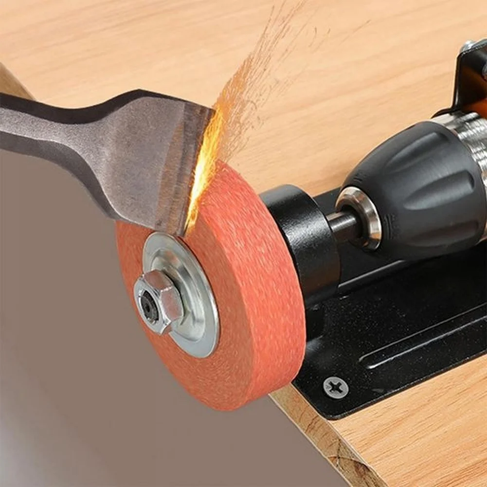 Metal For Polishing Stand Base Kit Converts Standard Electric Drill into Grinding Wheel System 4.33x3.42x2.75in