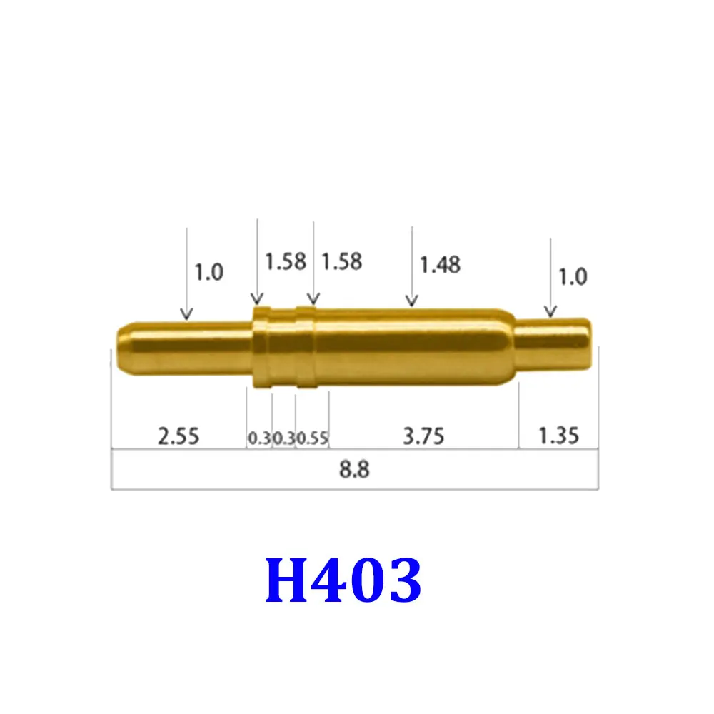 YUXI 1Pcs High Current Pogo Pin Connector Thimble Charging Contact Spring Thimble Conductive Test Pin 1A 2A 3A