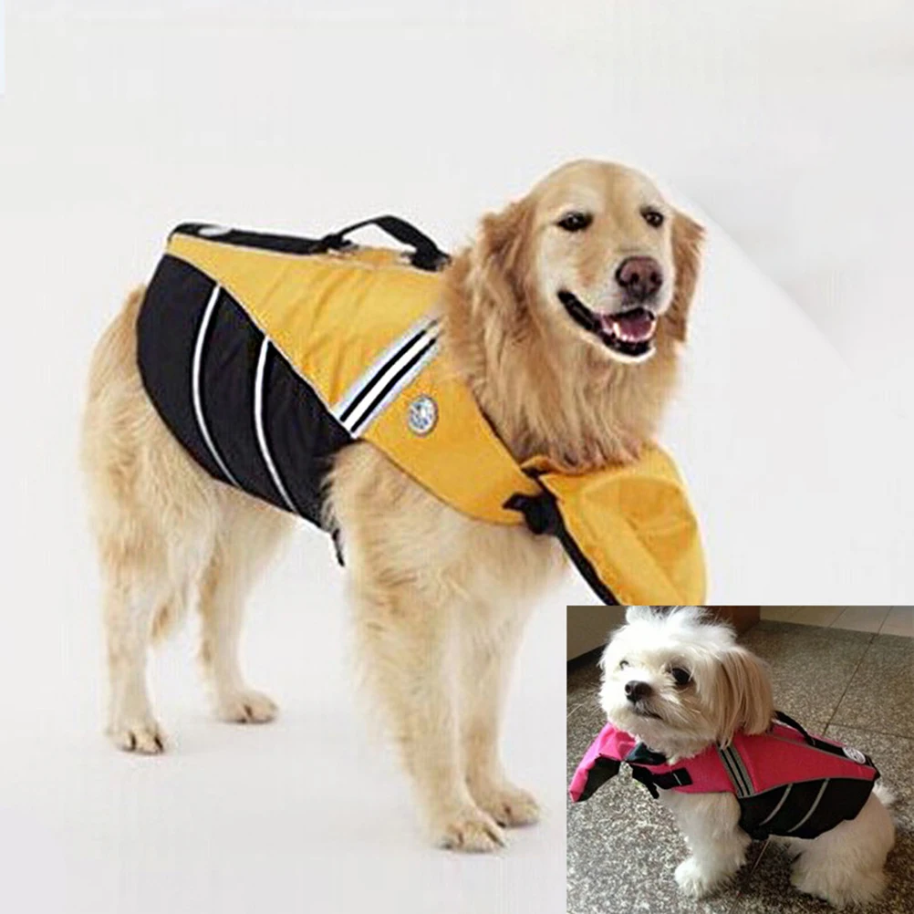 

Comfortable Breathable Dog Jacket Pet Buoyancy Vest Quick Release Hook Essentials for Puppies Dogs Pet Life Preserver