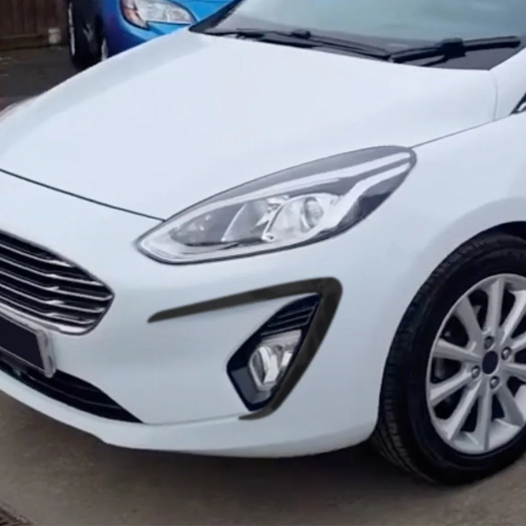 For Ford Fiesta MK8 Standard Edition 2018-2020 Front Bumper Lip Splitter Fog Lamp Grill Spoiler Cover Air Vent Wind Knife Kits