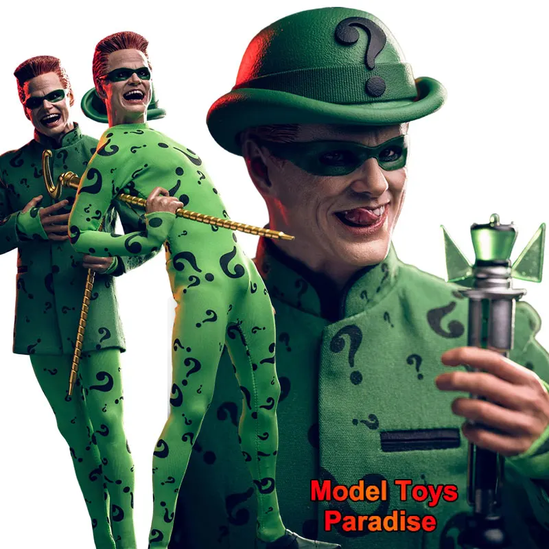 

Mars Toys MAT015 1/6 Collectible Toys Supervillain Jim Carrey Riddler Edward Nygma Men Soldier 12Inch Action Figure Model Gifts