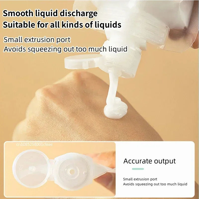 30/50/100ml Shampoo Makeup Fluid Sub Bottle Packaging Bottle Portable Travel Liquid Soap Refillable Bottle Cosmetic Filling Bag