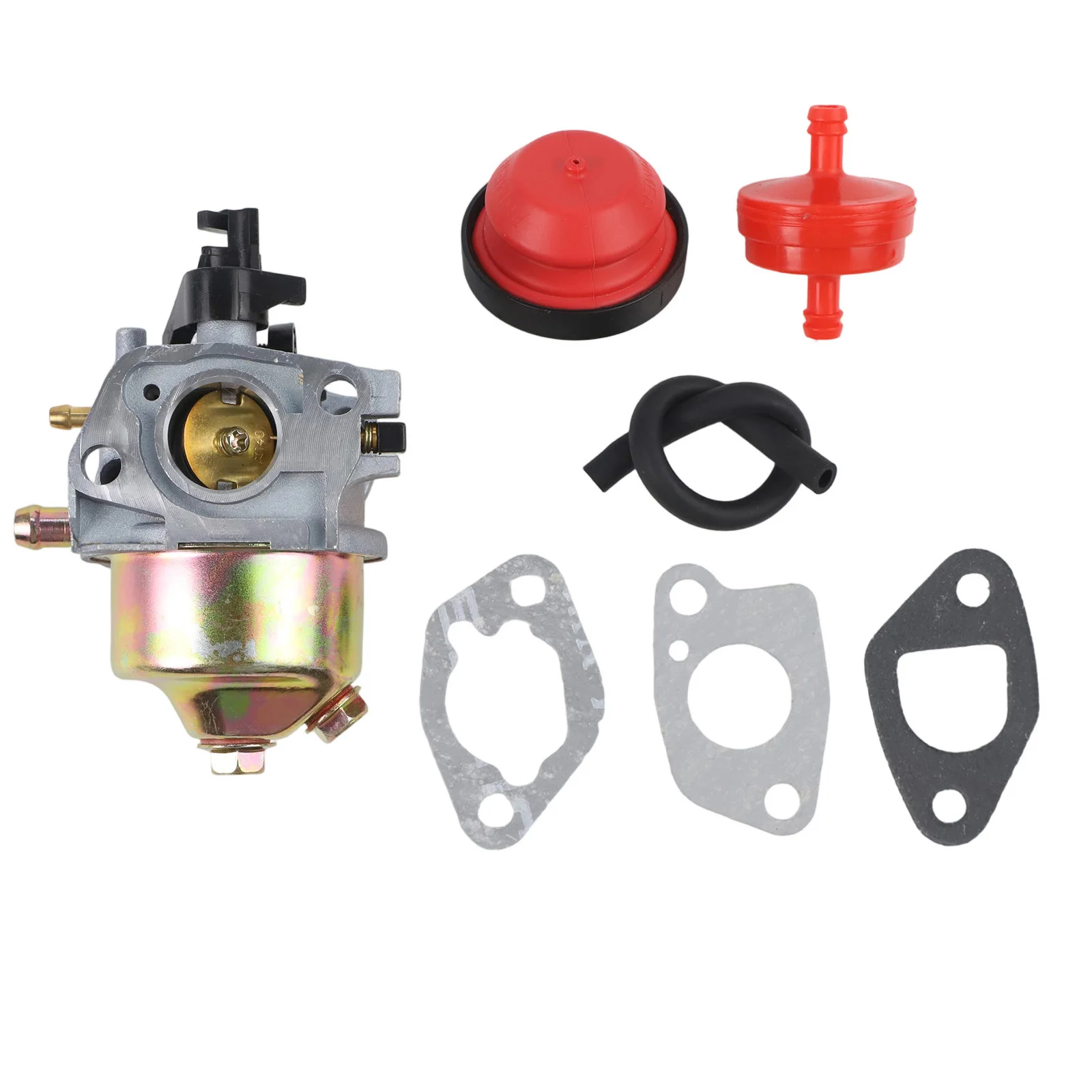 Metal Carburetor Kit With Gaskets Fuel Filter For For Primer Bulb For For For PowerSmart DB2194SR 170cc Push Lawn Mower Engine R