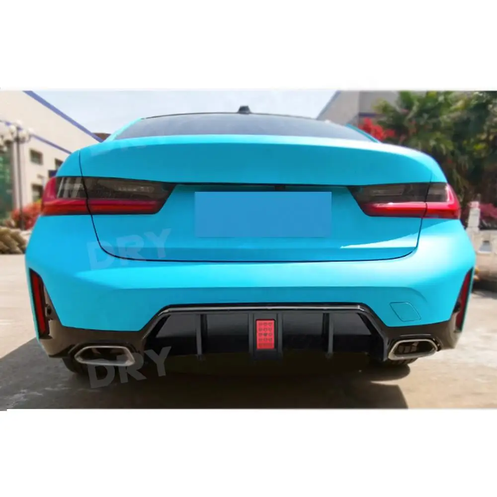 

Rear Diffuser Bumper Lip Spoiler With Led Light Car Styling Bodykits Accessories For BMW 3 Series G20 G28 LCI 2023+