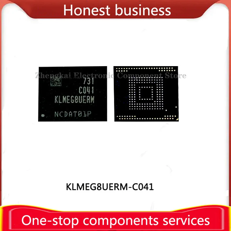 KLMEG8UERM-C041 256G BGA153 EMMC 100% Working 100% Quality KLMEG8UERM C041 Chip Mobile Phone Hard Disk Memory 256GB