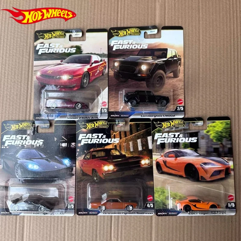 

Hot Wheels Fast & Furious Premium Nissan 204SX Lamborghini Toyota GR Supra 1:64 Scale Car Die-Cast Car Collection Model Gift Toy