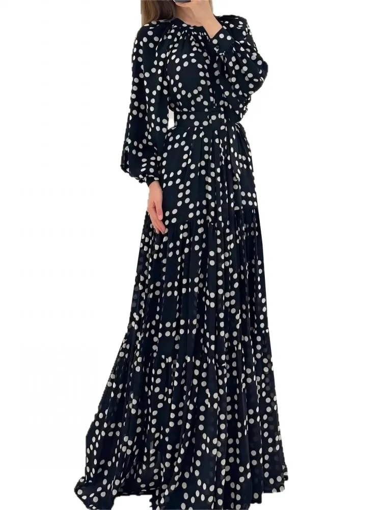 長袖シャーリングボディコンドレス女性 O ネックセクシーなクラブマキシドレス 2026 春夏スキニーストレッチパーティー Vestidos