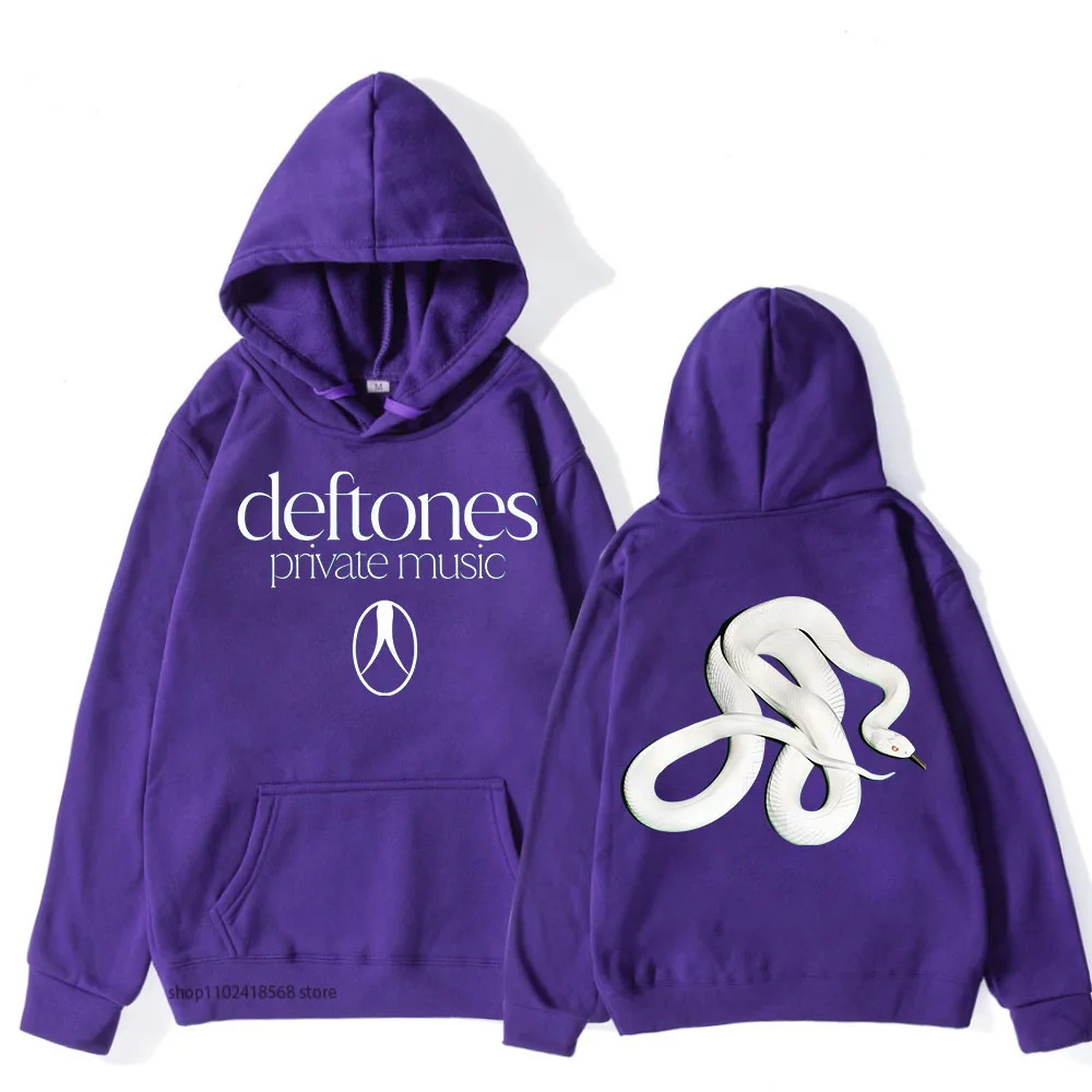 جديد DeFF Tones ألبوم الموسيقى الخاص 2025 هوديي الفرقة ديفتونز ثعبان البلوز الصوف الذكور البلوز كم طويل للجنسين الشارع الشهير #6