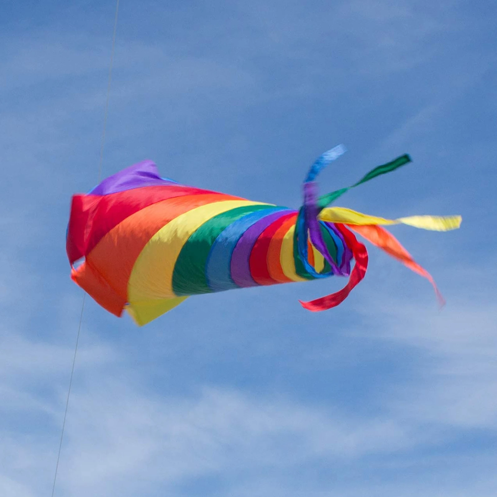 Manga de viento de turbina giratoria de arcoíris, 9KM, 90cm, con rodamiento de bolas, giratorios para postes de bandera, cola de cometa, poste de manga de viento para exteriores