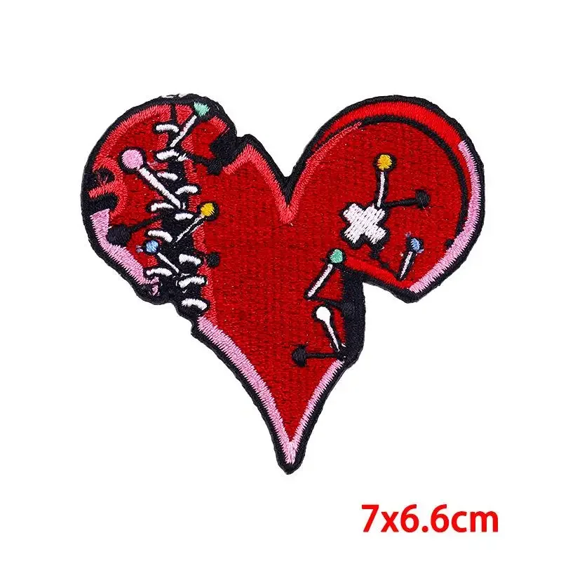 Embroidered Patch Iron On Patches for Clothing Pocket Boots Clothes Stickers Fabric Sewing Thermal Adhesive Applique Fusible