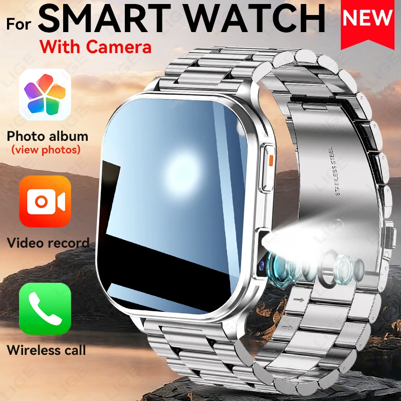 

256MB Large Memory Smart Watch 670mah With Camera Take Videos Heart Rate Sports Bracelet Local Music Bluetooth Talk Smartwatches