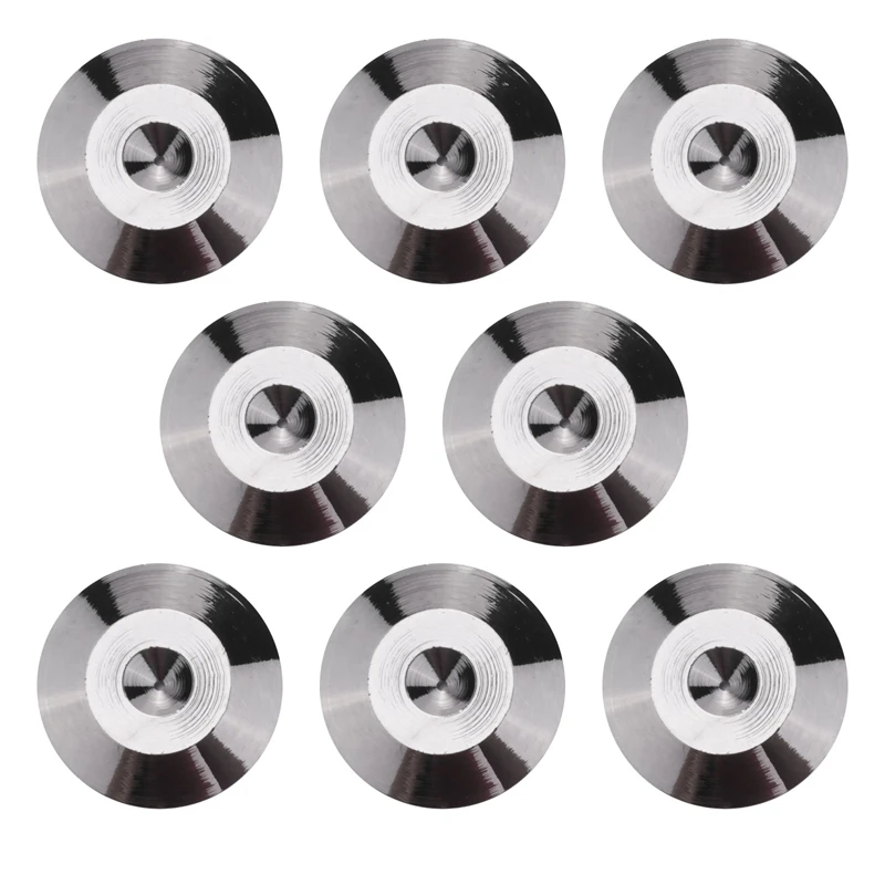 8PCS Metal Shockproof Foot Spikes Pads Stands Mats For Speakers CD Players Turntable Amplifier DAC Recorder Feet Pad