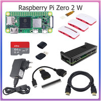 Raspberry Pi Zero 2 W Quad-core 64-bit Cortex-A53 Bluetooth BLE & WiFi Pi Zero 2 Pi 0 Optional Case Power Supply