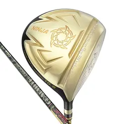 Palos de Golf de madera dorados NINJA para hombres, Driver de Golf Hi-COR, ejes diestros de grafito de madera 9,5 o 10,5 Loft R o S Flex