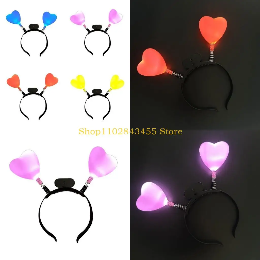 

49MC Eye Catching Heart Headbands Elegant Women Headwear Daily Dating Hair Band for Parties and Celebrations