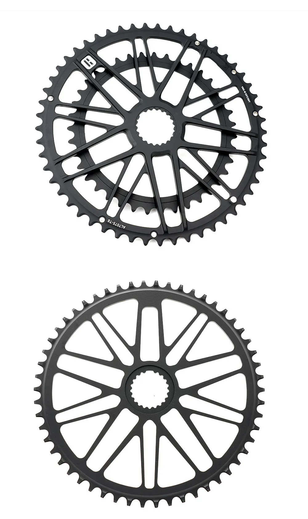 RIRO MTB-Kettenblatt, schmal-breit, Einzel-/Doppelkettenblatt-kompatibel, Shimano Direct Mount M9100/8100, Fahrradpedal-Getriebesystem-Zubehör – Detail 11