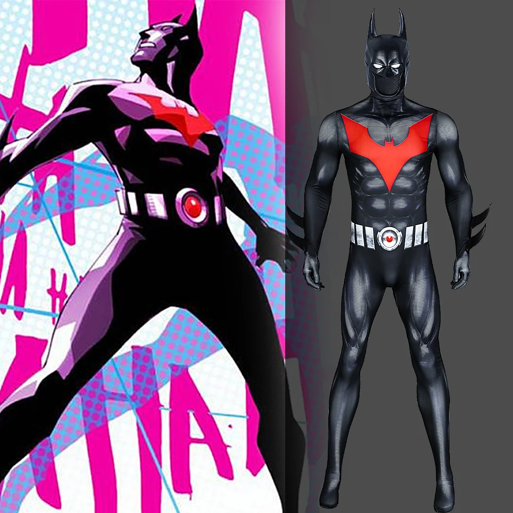 

Manluyunxiao Premium Quality Bat Beyond Superhero Cosplay Costume Adult Men Full Set XS-XXXL Halloween Christmas Comic Con