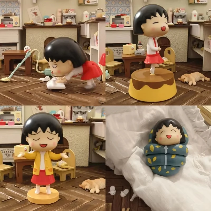 

Cherry Maruko Забавная повседневная серия слепая коробка намоточная кукла подвижная милая аниме-фигурка ручной работы настольный орнамент игрушки подарок на день рождения