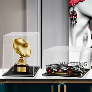 Akrilik Bening Etalase Countertop Box Organizer Stand Showcase Perlindungan Tahan Debu untuk Action Figure / Mainan / Koleksi 10 stand action figure penjualan terbaik - №