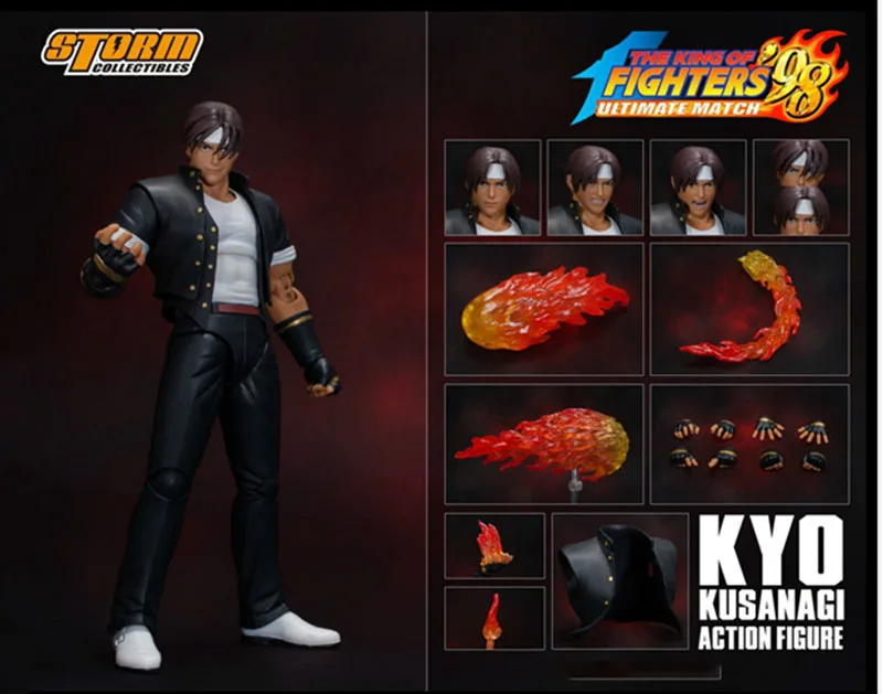 Storm Toys 1/12 Scale Collectible 6 inches Kyo Kusanagi OMEGA RUGAL Iori Yagami Action Figure Model for Fans Holiday Gifts