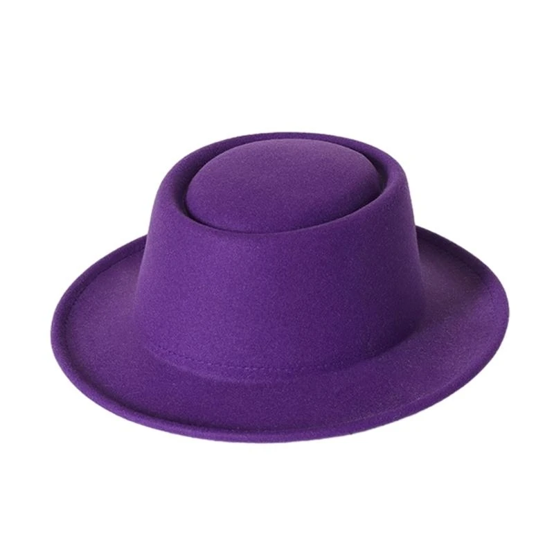 Vintage Wide Brim Cowboy Hat Casual Cap Top Hat Gift for Father Uncle