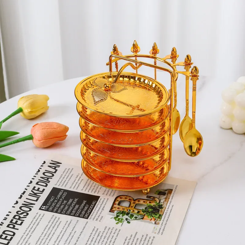 Modern Fruit Bowl Set Ceramic Snack Plate for Living Room Dining Table Dessert Serving Tray Home Decor