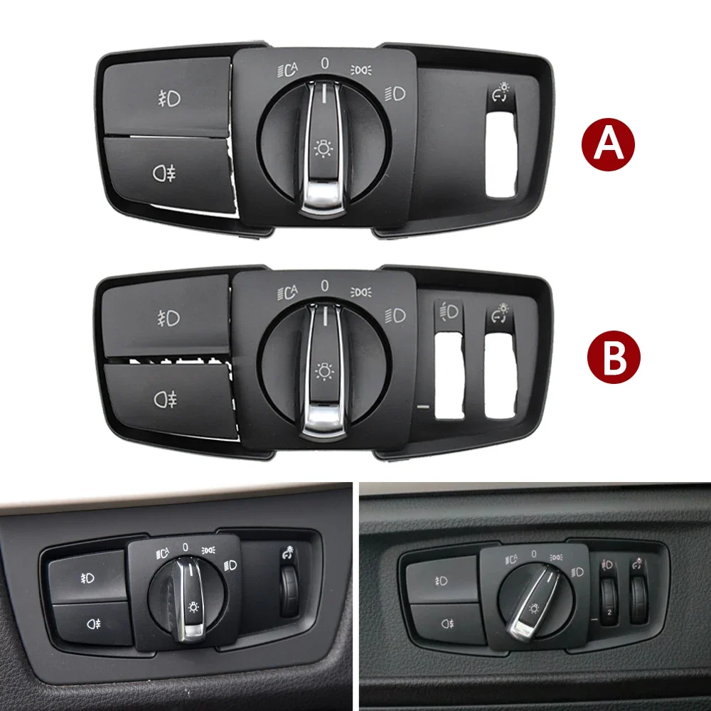 Head Lamp Rotary Headlight Switch Foglight Button Cover For BMW 1 2 3 4 X1 X2 Series F21 F46 F30 F31 F34 F35 F48 F39 61319265300