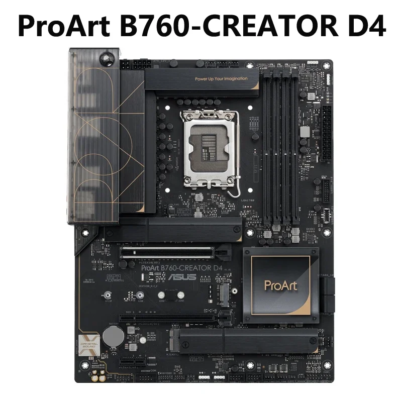 

Улучшенная Материнская плата ASUS ProArt B760-CREATOR D4, виртуальное производство Intel, 3D рендеризация, 4K/8K, редактирование видео, 3 M.2 слота, 2,5 ГБ