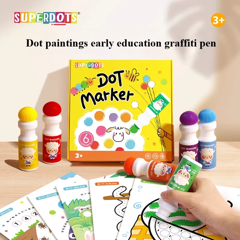 Early Education Graffiti Pen with Large Capacity and Easy To Scrub To Help Babies Improve Color Perception