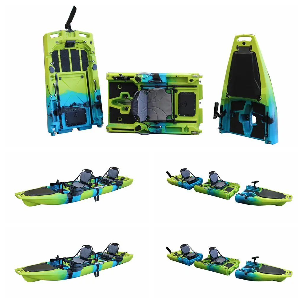 الربط كاياكي واحد كاياك قارب صيد مزدوج قسمين ثلاثة أقسام سبليت كاياكي