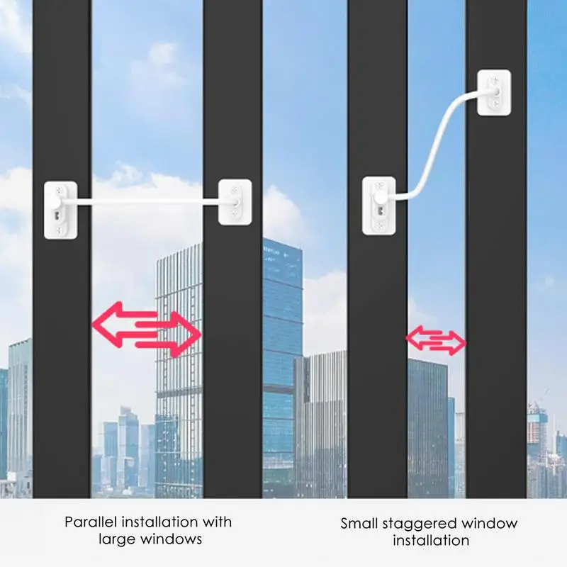 Janela Restritor Locks, Janela Porta Segurança, Limit Lock, Thick Lock Cabeça, adequado para gavetas e armários