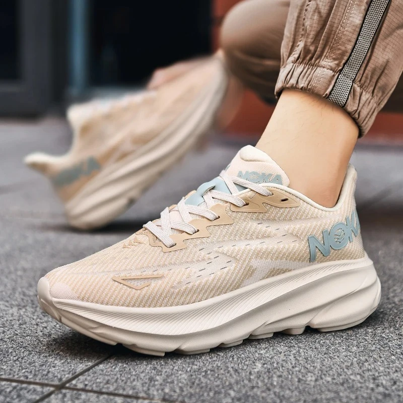 أحذية الجري الجديدة للرجال والنساء للتدريب على الماراثون ونعل متوسط ممتص للصدمات أحذية رياضية للجري على الطرق