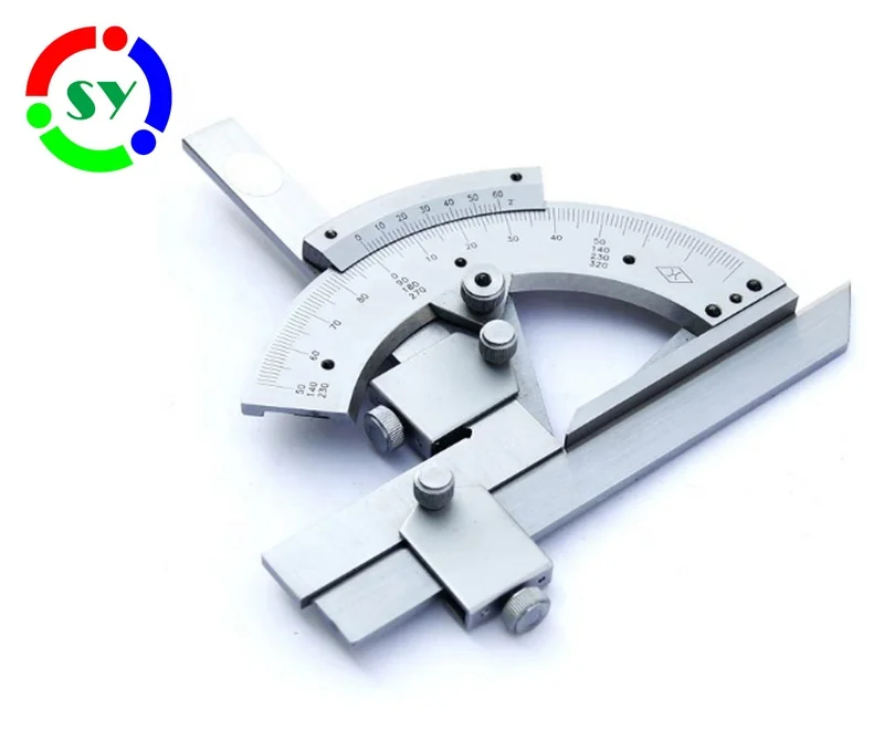 Medição do ângulo interno e externo Régua angular universal do cursor e transferidor angular omnidirecional