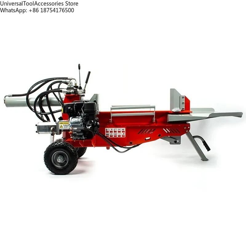 

New 18-ton double-cylinder hydraulic wood splitter with upgraded blades, fully automatic firewood splitting machine for househol