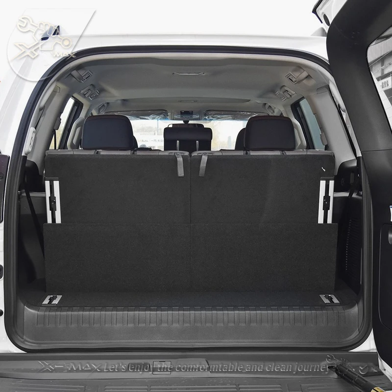 For Toyota PRADO 2010-2019 Custom Fit Car Trunk Mat All Season Black Cargo Mat 3D Shaped Laser Measured Trunk Liners