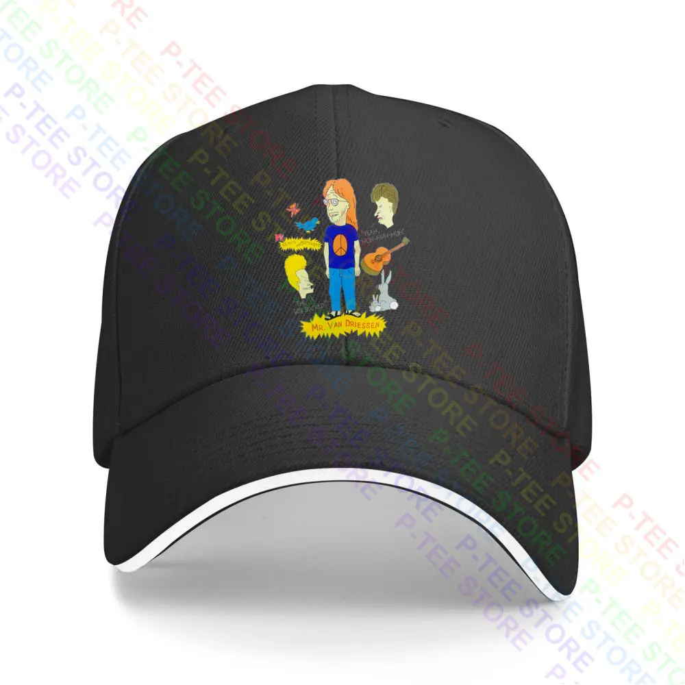 Mtv Beavis And Butt Head Mr.Van Driessen Adult Animated Sitcom Cartoon Baseball Cap Snapback Caps Knitted Bucket Hat