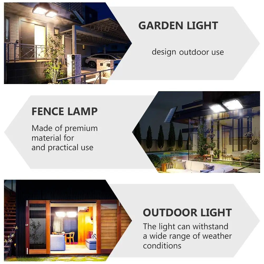 

Solar Wall Light Outdoor Waterproof Body Induction Garden Fence Yard Pathway Pool Deck Patio Lamp Solar Powered