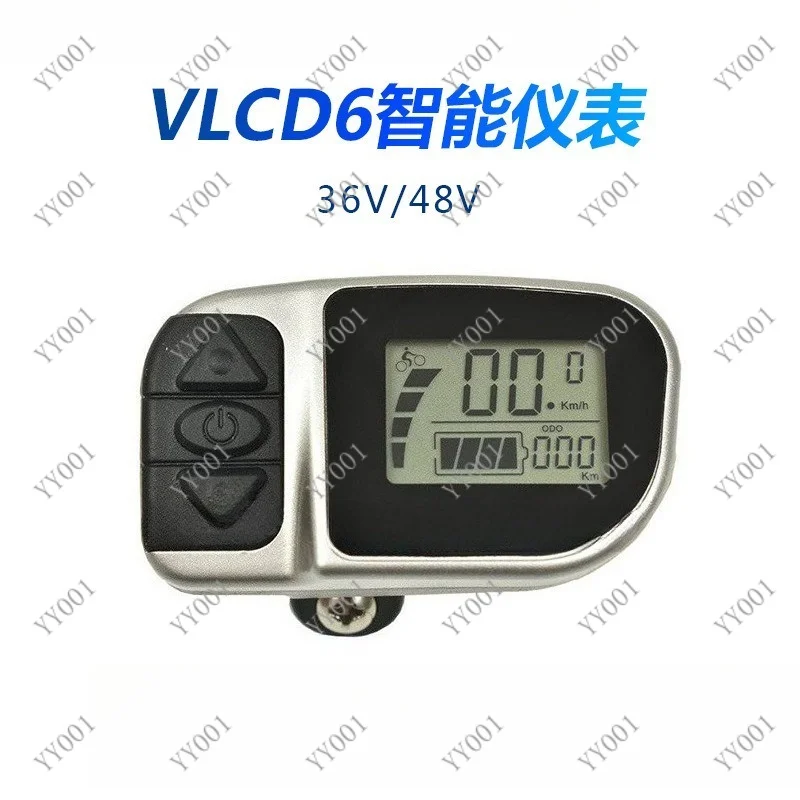 Waterproof VLCD6 Digital LCD Odometer Multifunctional Electric Mountain Bike Control Speedometer Panel