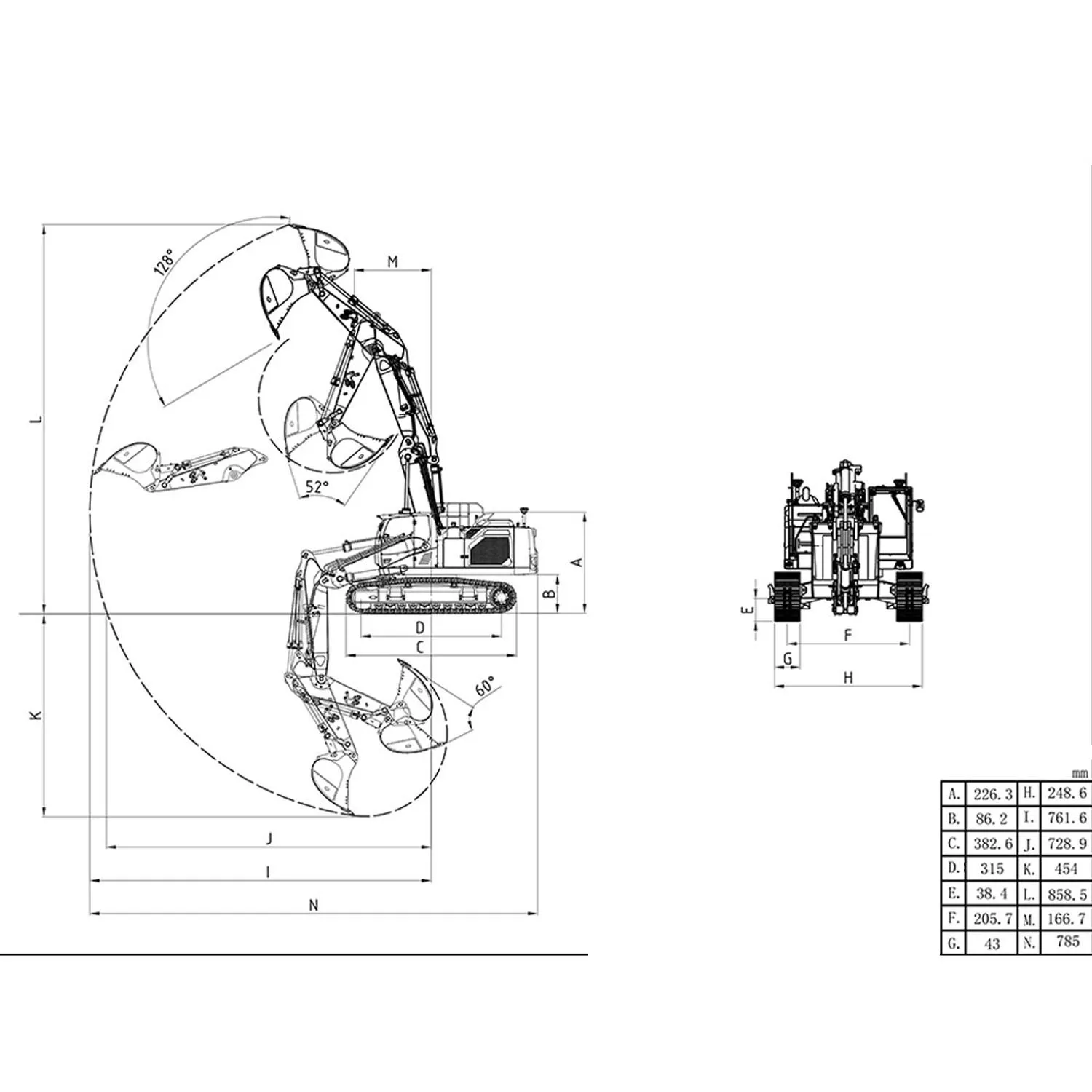 1/14 LESU LR945 3-ramienna Hydrauliczna Koparka RC Metalowa Zdalnie Sterowana Koparka Zestawy Ciężarówki Samochody Pojazd System Oświetlenia Maszyna Prezenty dla Chłopców