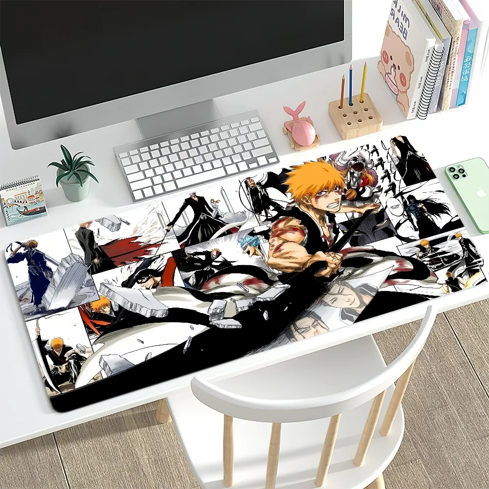 B-bleach cute Mouse Pad Desk Mat Large Non-slip Anti-fray Keyboard Ergonomic Office Rubber PC Home Custom